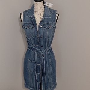 NWT GUESS DENIM BUTTON DOWN DRESS